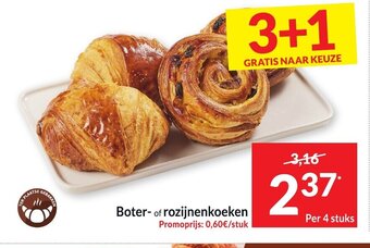 Intermarché Boter- of rozijnenkoeken aanbieding