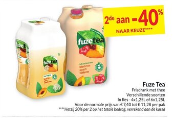 Intermarché Fuze tea aanbieding