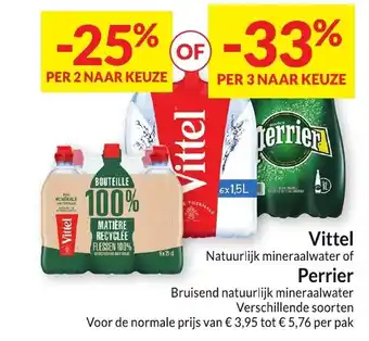 Intermarché Vittel perrier aanbieding