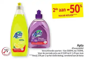 Intermarché Apta 500ml aanbieding