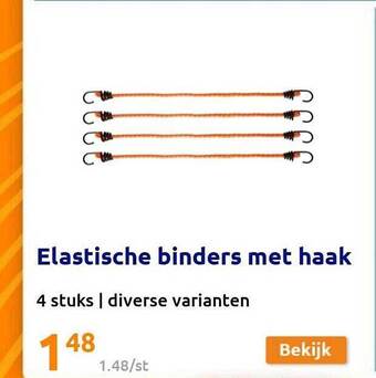 Elastische binders met haak