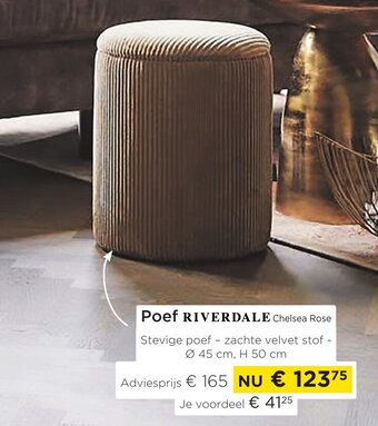 Molecule Poef riverdale aanbieding