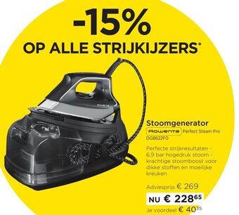 Molecule Stoomgenerator aanbieding