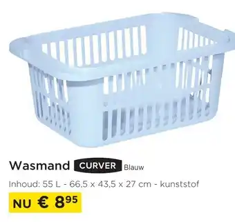 Wasmand curver blauw