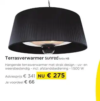 Terrasverwarmer sunred artix HB