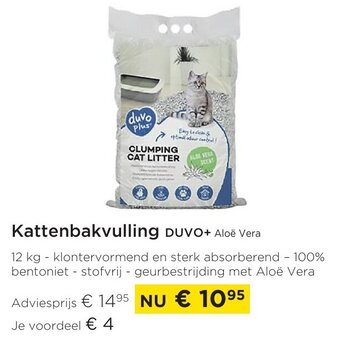 Kattenbakvulling duvo+ aloe vera