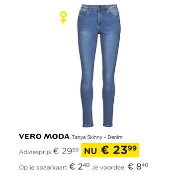 Molecule Vero moda Tanya skinny - denim aanbieding