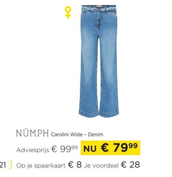 Numph carolini wide -denim