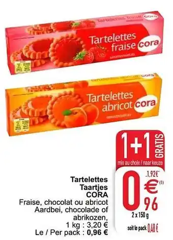 Tartelettes taartjes cora 150 g
