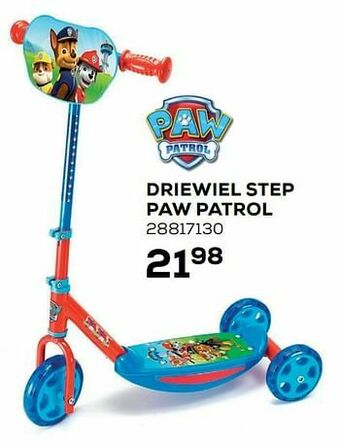 Supra Bazar Driewiel step paw patrol aanbieding