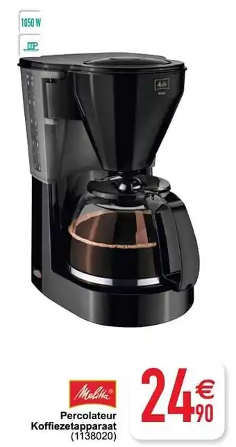 Cora Melitta percolateur koffiezetapparaat aanbieding
