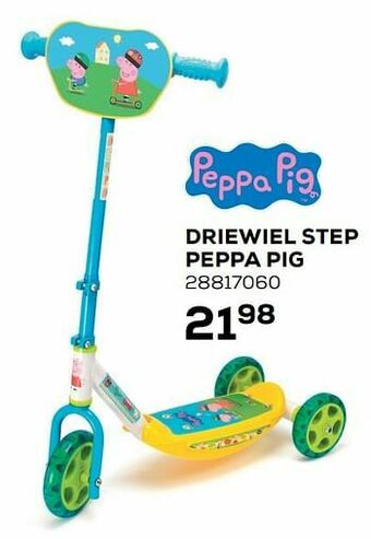 Supra Bazar Driewiel step peppa pig aanbieding