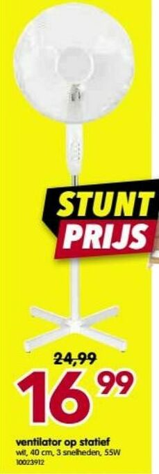 Yess Ventilator op statief aanbieding