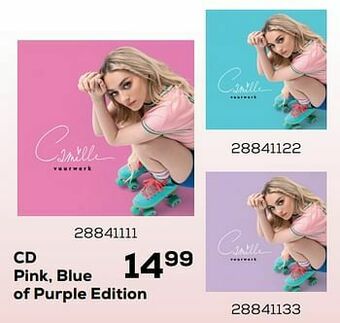 Cd pink, blue of purple edition