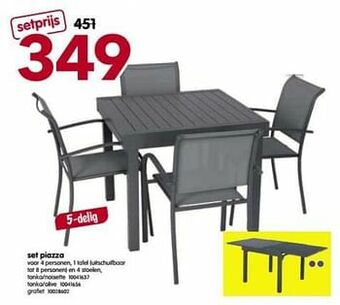 Yess Set piazza aanbieding