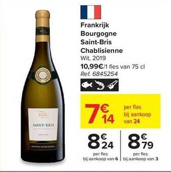 Frankrijk bourgogne saint-bris chablisienne wit 2019