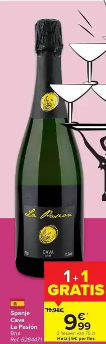 Spanje cava la pasión brut 1+1 gratis