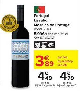 Carrefour Portugal lissabon mosaico de portugal rood 2019 aanbieding