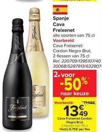 Carrefour Market Spanje cava freixenet aanbieding