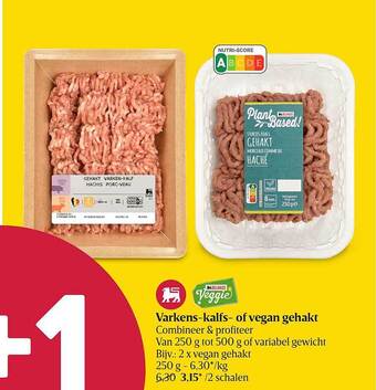 Delhaize Varkens-kalfs-of vegan gehakt aanbieding