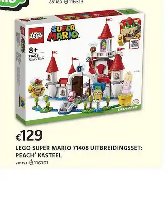 Dreamland Lego super mario uitbreidingsset: peach'kasteel aanbieding