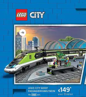 Dreamland Lego city passagierssneltrein aanbieding