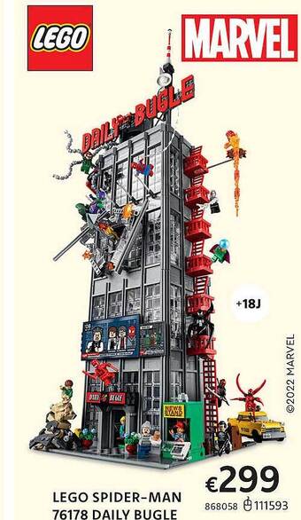 Dreamland Lego spider-man 76178 daily bugle aanbieding
