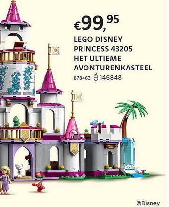 Dreamland Lego disney princess 43205 het ultieme avonturenkasteel aanbieding