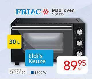 Eldi Friac maxi oven aanbieding