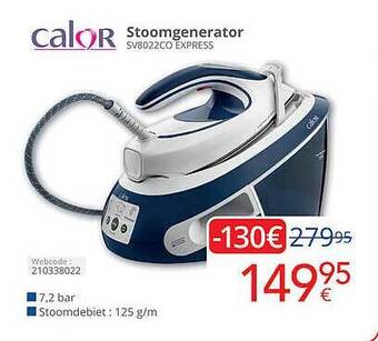 Eldi Calor stoomgenerator aanbieding