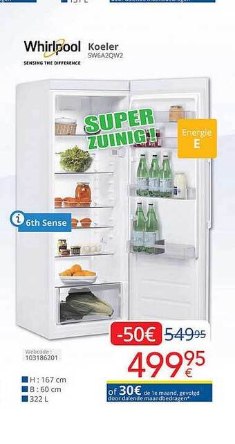 Eldi Whirlpool koeler aanbieding