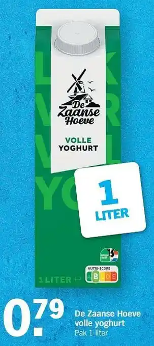 De zaanse hoeve volle yoghurt 1 liter