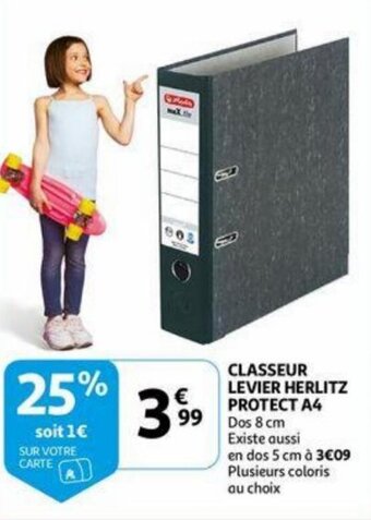 Classeur Levier Herlitz Protect A4