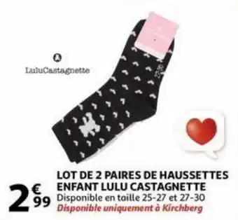 Lot De 2 Paires De Haussettes Enfant Lulu Castagnette