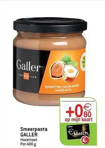 Smeerpasta galler hazelnoot pot