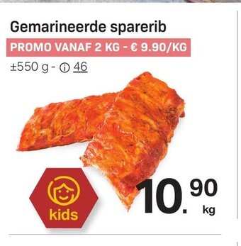 Buurtslagers Gemarineerde sparerib aanbieding