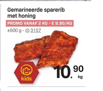Gemarineerde sparerib met honing