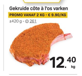 Buurtslagers Gekruide côte à l'os varken aanbieding