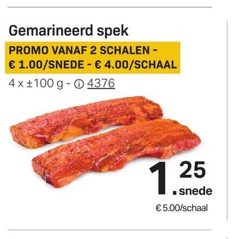 Buurtslagers Gemarineerd spek aanbieding