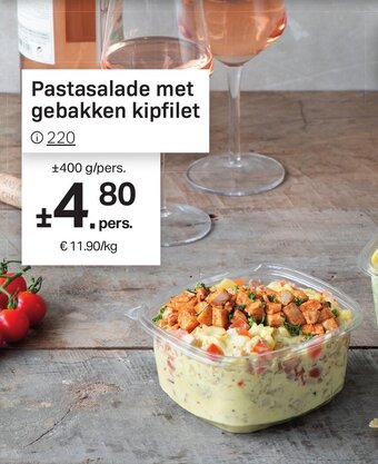 Buurtslagers Pastasalade met gebakken kipfilet aanbieding