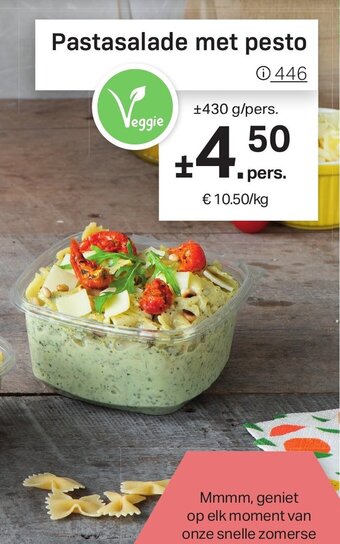Buurtslagers Pastasalade met pesto aanbieding
