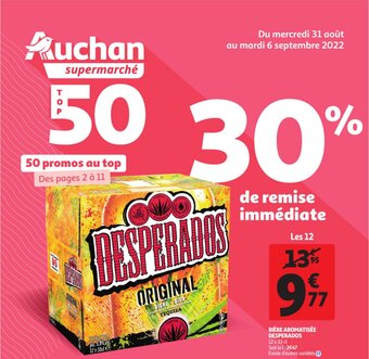Auchan Desperados Biere Aromatisee 12 x 33 cl aanbieding