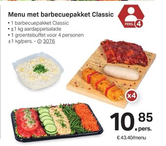 Buurtslagers Menu met barbecuepakket Classic aanbieding