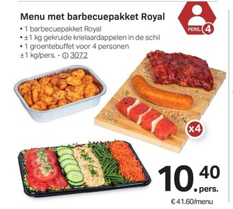 Buurtslagers Menu met barbecuepakket Royal aanbieding
