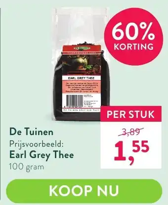 De tuinen earl grey thee 100gram