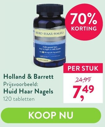 Holland & Barrett Huid haar nagels aanbieding