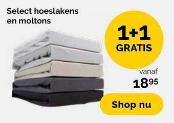 Beter Bed Hoeslakens en moltons aanbieding