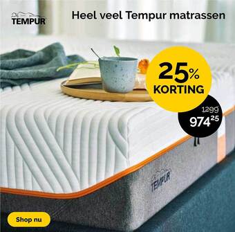 Beter Bed Heel veel tempur matrassen aanbieding