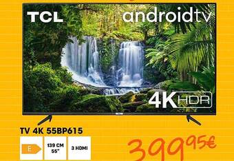 Electro Depot Tcl tv 4k aanbieding