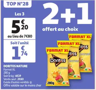 Auchan Doritos nature 280G aanbieding